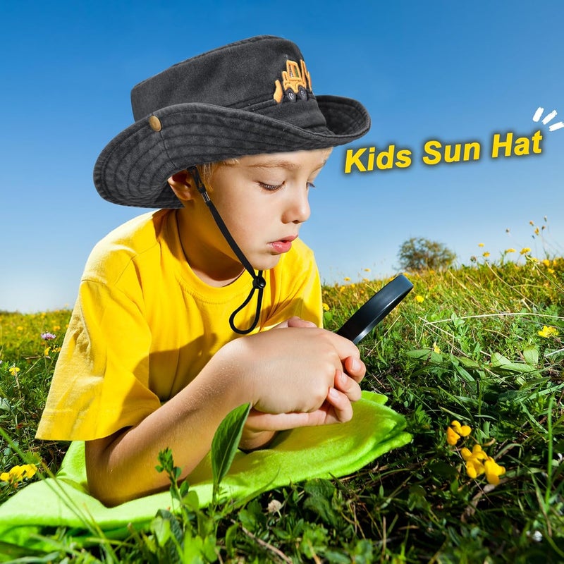 EDCYF Kids Boys Girls Embroidered Baseball Caps Baby Sun hat Toddler Dinosaur Trucker Hats Summer Hats（3-8years - Image 3